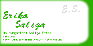 erika saliga business card